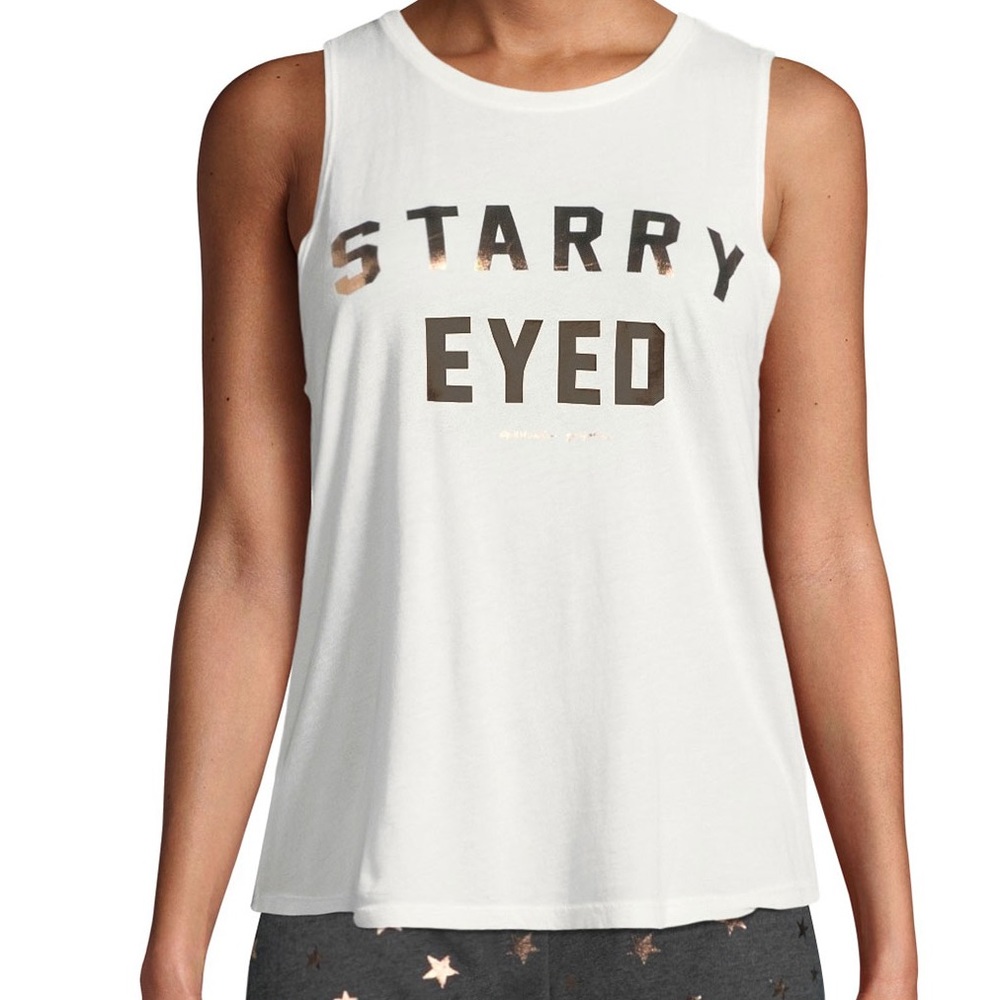 Spiritual Gangster Starry Eyed Graphic Muscle Tank